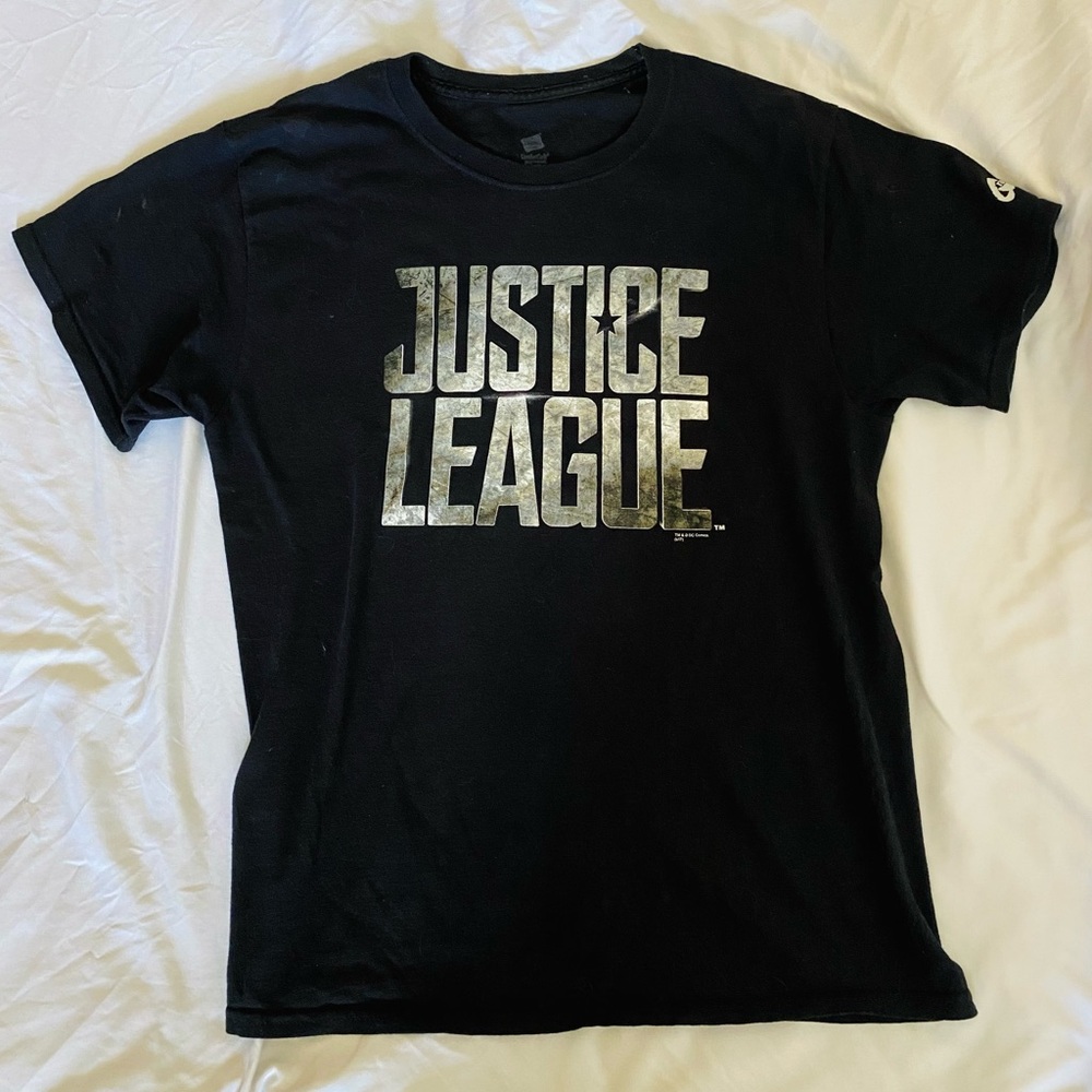 Justice League Batman Superman T Shirt Black Medium